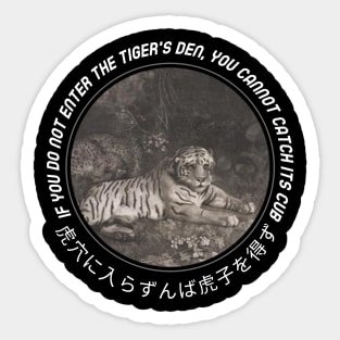 Japanese Tiger Sticker